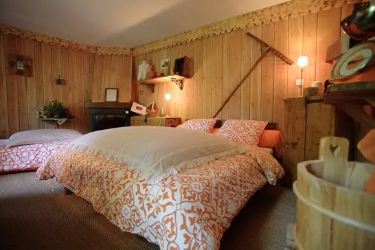 La Maison des Sources - Chambre "boisée"  79€ pour 1 personne /  89€ pour 2 personnes / 109€ pour 3 personnes

Petits déjeuners compris